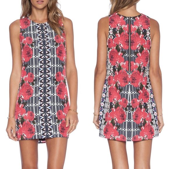 NWT NBD X Naven Twins Twiggy Floral Mini Dress in Rose Print Sz. XS - Picture 1 of 6